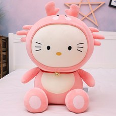 큐트 고양이 빅 봉제인형 쿠션 피규어 여성 침대위 수면 생일 선물 곰, 60cm, 핑크 바닷가재