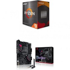 AMD 라이젠 95900X 12코어 24실 잠금 해제 데스크탑 프로세서 & Asus ROG Strix B550-F 게이밍 WiFi II AM4 3세대 ATX 마더보드 370033 - 라이젠95900x