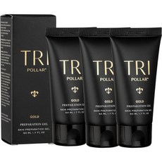 TriPollar 트리아 밀리아 어댑터 레조나레 에이디 Stop 준비 젤 50ml 고주파 피부 조임 페이셜 머신 전문가용 가정용 RF 안티에이징 포뮬러 호환 정지 장치 FDA 클리, 1.7 Fl Oz (Pack of 3), Gold