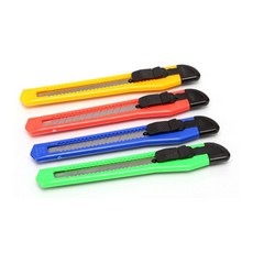 컬러 사무용 컷터 9mm 커트 커터칼 카터칼 기 카타 문구용칼 캇타 ing*707DP