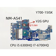 Lenovo Ideapad Y700 Y700-15ISK 노트북 마더보드 BY511 NM-A541 CPU i5 6300HQ I7-6700HQ GPU GTX960M 2, 한개옵션1, 07 Y700-17ISK I7 2G-GPU