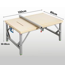 접이식 톱다이 철제 작업대 목공 테이블, 80*120cm 기본형, 1개