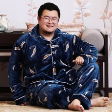 다모아샾 진즈란 겨울 가을 계절 오버핏 빅사이즈 남자목욕가운 보온 실내복 홈웨어