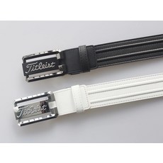 타이틀 골프 벨트 남성 골프 벨트 가죽벨트, 흰색