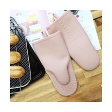 우디핑크실리콘오븐장갑