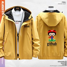 다판다 톱 캐주얼상의 장 치어캣 GITHUB 프로그래머 파출부 계열 저고리자켓 코트 캐쥬얼 마저도 모자 남성