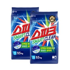 스파크 스마트 클린 분말세제 리필 9.5kg 2개 상품 이미지