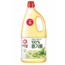 백설 콩기름, 1.8L, 4개