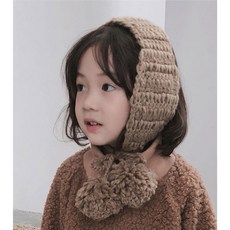 3+1 러브퀸 동글귀마개 아동 아기 유아 모자 털모자 귀달이 비니 벙거지 볼캡