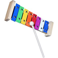  8노트 글로켄슈필 타악기 나무 베이스와 알루미늄 막대 선명한 사운드 타악기 