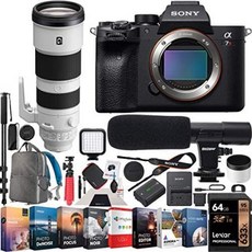 Sony a7R IV Full-Frame Mirrorless Camera Body FE 200-600mm F5.6-6.3 G OSS Telephoto Lens ILCE-7RM4, One Color_One Size, 상세 설명 참조0, 상세 설명 참조0