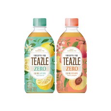 웅진 티즐 유자 그린티 5p + 피치 우롱티 5p 500ml, 1세트