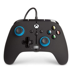 PowerA 향상된 유선 컨트롤러 블루 Xbox Series XS Xbox One Windows 1011용(공식 라이센스 취득) 1518817-02 [], 1개, 블루힌트