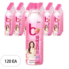 바이오티 마시는 프리바이오틱스 피치 핑크 복숭아맛, 500ml, 120개