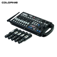 192 배터리 DMX 컨트롤러 무선 충전 수신기 DJ 장비용 LED 파 이동 헤드 라이트 DMX512, 2.1 Receiver - 미국 플러그