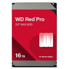 Western Digital 16TB WD Red Pro NAS 내장 HDD 7200 WD161KFGX, 08.6TB, 레드 플러스 - 16tb