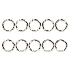 오픈형오링 열쇠고리 키링, 내경19mm, 10개, 실버 내경19mm, 10개, 실버