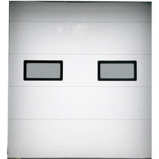 American Garage Door TFII-92X96-2W-2FVL - 아메리칸 개러지 도어 서플라이 도크 도어: 8피트 개구부 Ht 7피트 6인치 개구부 흰색 2인치, American Garage Door TFII-92X9