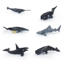 에코큐브 해양 동물 피규어 6종세트 장난감 바다 생물 모형, 바다고래 친구들, 1세트