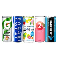 [한번에먹자] 이온음료세트 240ml 5종 6캔씩 포카리스웨트 + 이프로 + 게토레이 + 파워에이드 + 토레타 / 총30캔