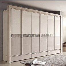 필 일체형 10.5자 문있는 장롱 옷장 이불장 장롱세트, 아이보리그레이