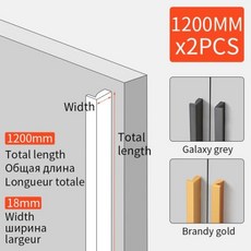 서랍장손잡이 가구손잡이1구 YONFIA 3745 긴 알루미늄 프로파일 가구 찬장 손잡이 옷장 부엌 캐비닛 서랍 문, CHINA, L1200mm x 2 pcs, Color - Galaxy Grey