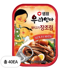 샘표 우리엄마 돼지고기 장조림, 110g, 40개