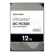 [Western Digital] Ultrastar HDD 12TB DC HC520 HUH721212ALE600 |(SATA3/ 7200rpm/ 256MB/ PMR/ 5년)