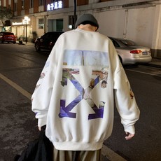 남자 트렌드 커플 봄가을 상의 나라 조고길 힙합 눈길을 끄는 BF