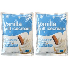 서강 아이스크림 바닐라향 분말 1kg 2개 소프트 파우더