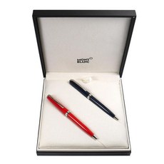 몽블랑 MB116038 PIX MB116038 블루 레드 볼펜 세트, 단일