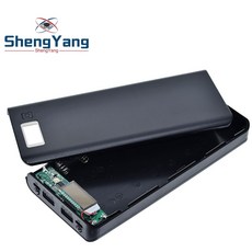 8x18650 diy 휴대용 배터리 전원 은행 쉘 케이스 상자 lcd 디스플레이 powerbank 상자 diy 키트 powerbank 18650|반도체 집적회로|, 1개, 단일