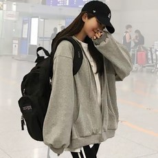 VALEUR 남녀공용 트레이닝 츄리닝 무지 후드집업