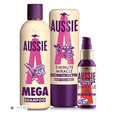 Aussie 오지 메가 번들 데미지 헤어케어세트, 1개
