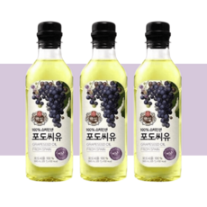 백설 포도씨유, 500ml, 3개