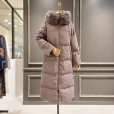 A2BPJP590_폭스퍼 롱 구스 롱 패딩