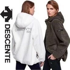 데상트_여성후리스 후드 플리스 SALE