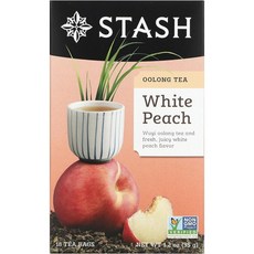 Stash Tea 우롱 화이트 피치 티, 35g, 6개, 18개입