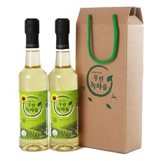 해바라기유에 우린녹차유 선물세트 500ml x 2병, 2개