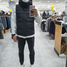 버커루 남성 CNP 아웃포켓 다운 베스트