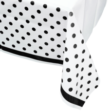 검정도트식탁보