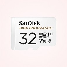 샌디스크 에스티원테크 공식인증 제품 마이크로 SD 카드 SDXC High Endurance 하이엔듀런스 블랙박스 CCTV 전용 QQNR, 32GB, 1개 - 티앤탑