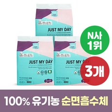 [저스트마이데이] [100%유기농순면] 국내제작 생리대 중형/대형 3팩, 상세 설명 참조, 상품 선택:저스트마이데이 유기농 생리대 중형 12p x 3팩