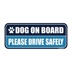 긱베어 도그온보드 차량용 자석 마그넷 Dog on board 강아지가 타고 있어요 반려견 자동차, 블루, 1개 블루, 1개