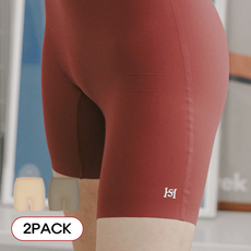 해즈소울 소울라이트 여성 드로즈 사각 심리스 팬티 3부 [2PACK]