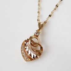뷰띵 14K 18K 모디 하트 목걸이