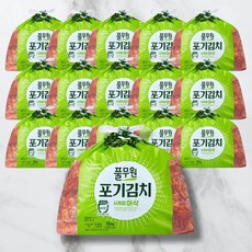 [생산직송] 풀무원 맛있는 사계절아삭 포기김치 국내산 싱싱한 배추김치 맛좋은 김치 추천, 10kg+10kg