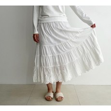 아이보리앤코 레이스속치마 캉캉 속치마 롱 웨딩 플레어 진진