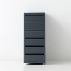 DOMINIK 서랍장 6단, 다크그레이, 6개