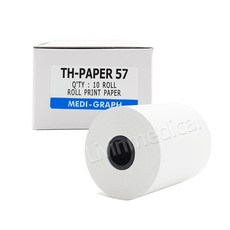 MEDI-GRAPH 병원용 의료용 무지 혈압계 감열지 TH-PAPER 57 10롤/1박스